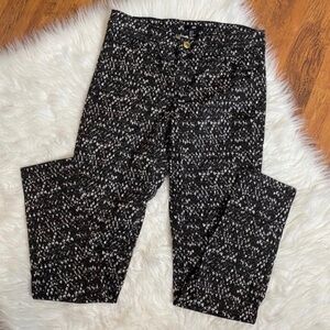 H&M Patterned Pants Black White Size 2